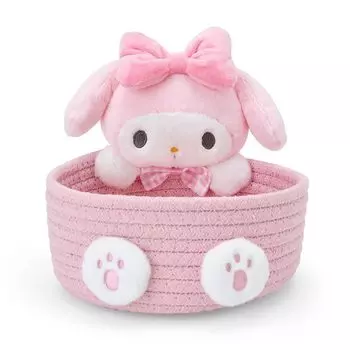 Sanrio Rope Basket with Mascot M My Melody Storage 886629