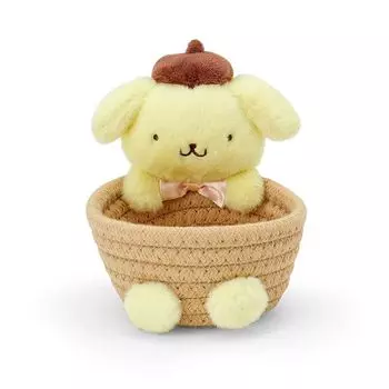 Sanrio Rope Basket with Mascot S Pom Pom Purin Storage 886149