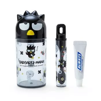 Sanrio Sanrio Bad Toothbrush Cup Set Toothbrush Set BAD 12 x 7 x 5 см Персонаж SANRIO 984094 (САНРИО) Бадц-Мару и Бадц-Мару БАДЦ-МАРУ