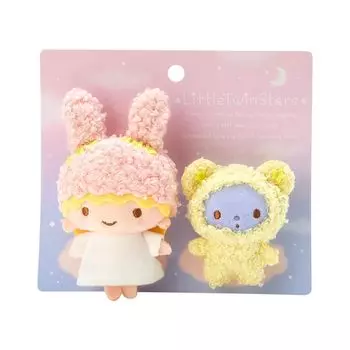 Sanrio Sanrio Брошь Little Twin Stars Kikirara LITTLE TWIN STARS xx 4 см Little Twin Stars Пушистый необычный дизайн Персонаж серии 013404 SANRIO