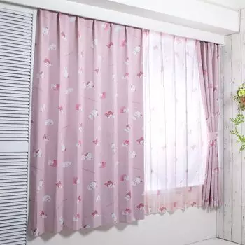 Sanrio Sanrio Characters Blackout Thermal Curtain Lace Set of 4 Width 100 x 200cm Length Kuromi My Melody Cinnamon Cinnamoroll Pochacco Sanrio Sanrio