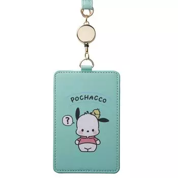 [Sanrio] Sanrio Characters Pass Case Women s PCO-PAS01 Pochacco/Green