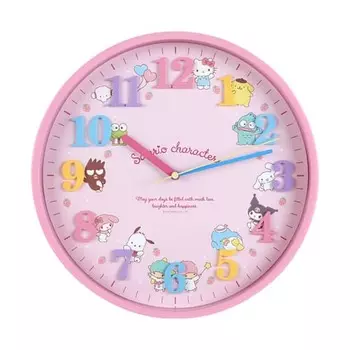 Sanrio Sanrio Characters Wall Clock 29.5 x 29.5 x 4.5cm Character SANRIO 100781