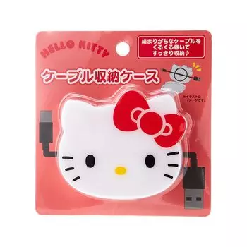 Sanrio Sanrio Чехол для хранения кабелей Держатель кабеля Hello Kitty Hello Kitty xx Персонаж 240141 SANRIO 6.3 7.5 1.5 см