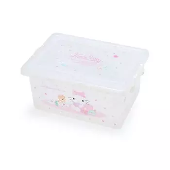 Sanrio Sanrio Чехол для хранения с крышкой S Hello Kitty Hello Kitty Прозрачный чехол для хранения Внутренний персонаж 26 x 19 x 239259 Смена одежды Новая жизнь Удобная игрушка