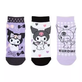 sanrio sanrio детские кроссовки носки комплект из 3 пар носков 16-18 см kuromi kuromi-chan персонаж kuromi 455172 sanrio