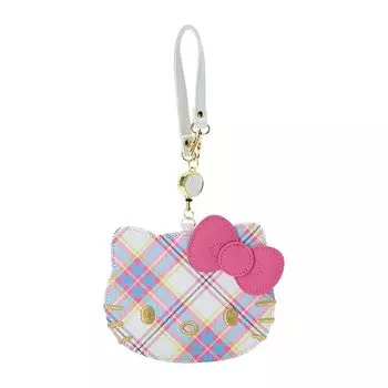 Sanrio Sanrio Hello Kitty Платье Tartan Design Series Чехол для пропуска в форме лица Hello Kitty xx 1 см Персонаж 368521 SANRIO (САНРИО) 10,5 12,5