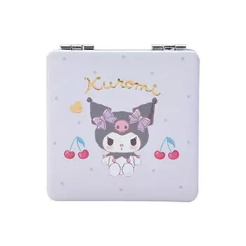 Sanrio (САНРИО) Карманное зеркало Sanrio Компактное зеркало Kuromi Kuromi-chan Kuromi 6 x 6 x 0,9 см Новая жизнь Персональные аксессуары Персонаж 328774 SANRIO