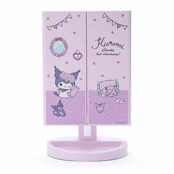 Sanrio SANRIO Kuromi Зеркало с подсветкой Прибл.. 33,5 х 12 х 28,5 см (когда дверь открыта) Стекло из АБС-пластика 064271