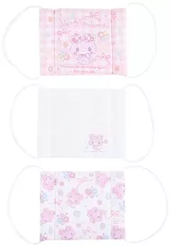Sanrio Sanrio Маска марлевая для детей 3 шт. Хлопок Mukle Dreamy Антибактериальный дезодорант Фильтр для девочек Персонаж 812994 SANRIO 100% Встроенный