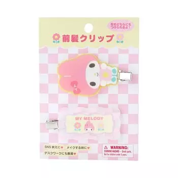 Sanrio Sanrio My Melody Bangs Clip Pastel Checker Hair Clip My Melody My Melody x x 1cm Character SANRIO 122505 (SANRIO) 5.8 7.7