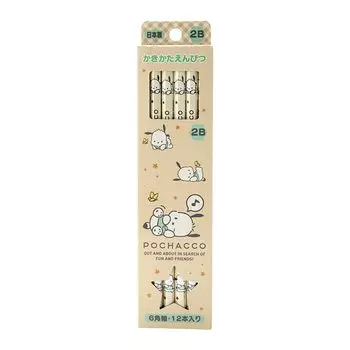 Sanrio Sanrio Pencil Pack 2B Pochacco Pochacco xx Kids Learning Канцелярские принадлежности Персонаж 566209 SANRIO (САНРИО) 0,8 0,8 17,6см
