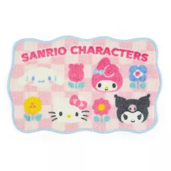 Sanrio Sanrio Персонажи Мини Коврик для комнаты Пастельный клетчатый коврик 35 x 55 x 1 см Персонаж SANRIO 123048