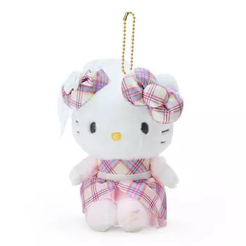 Sanrio (САНРИО) Платье Sanrio Hello Kitty Tartan Design Series, держатель для талисмана Hello Kitty 13,3 x 11,4 x 7 см, персонаж 092193 SANRIO
