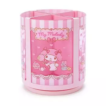 Sanrio Sanrio Подставка для ручек розовая пластиковая My Melody вращающаяся на 360 градусов подставка для ручек держатель для ручек косметическая кисточка для макияжа тюль персонаж для домашних животных 213136