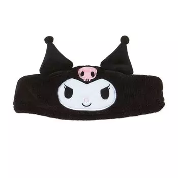 Sanrio Sanrio повязка на голову тюрбан для волос черная повязка на голову Kuromi для умывания лица макияж один размер подходит большинству девушек персонаж 986216 SANRIO (САНРИО)