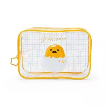 Sanrio (SANRIO) Sanrio Gudetama Clear Pouch Vinyl Pouch GUDETAMA 14 x 21 x 6cm Character SANRIO 004332