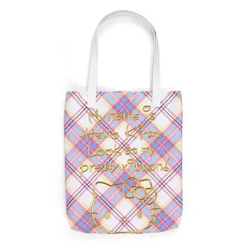Sanrio (SANRIO) Sanrio Hello Kitty Dress Tartan Design Series Tote Bag Hello Kitty 38 x 35 x 5 cm Character 364657 SANRIO