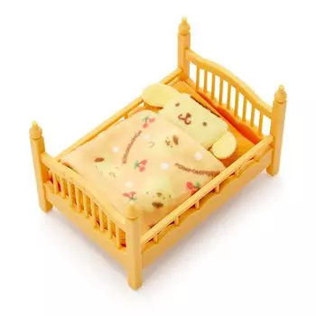 Sanrio (САНРИО) Sanrio Миниатюрная кровать Pompompurin Pudding POMPOMPURIN Миниатюрная коллекция персонажей 9,5 x 6 x 6 см 410551 SANRIO