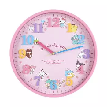 Sanrio (САНРИО) Sanrio Sanrio Персонажи настенные часы настенные часы 29,5 x 29,5 x 4,5 см Персонаж SANRIO 100781