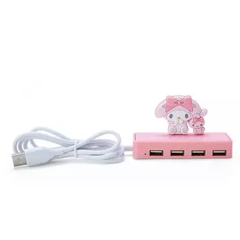 Sanrio Sanrio Slim USB Hub Моя мелодия Моя мелодия Персонаж 326909 SANRIO (САНРИО) 69,53см