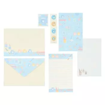 Sanrio Sanrio Stationery Time Cinnamoroll Cinnamoroll Letter Set 8 pieces of letter paper with envelope and seal sticker 341070 (SANRIO)