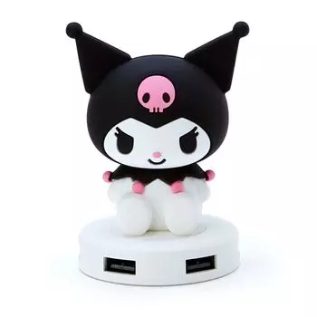Sanrio Sanrio USB Hub 4 Ports 110cm Cable Bus Power Win10 7 Mac OS X Kuromi KUROMI Telework Home Remote Character 235695 SANRIO 8.1 / 10.9 Kuromi-chan