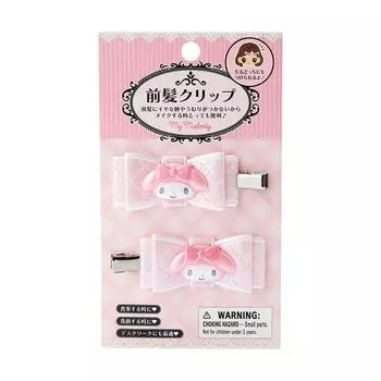 Sanrio Sanrio Заколка для челки Лента для волос Заколка для волос Моя мелодия Моя мелодия Моя мелодия xx Персонаж 027120 SANRIO (САНРИО) 2,5 5,5 0,7 см