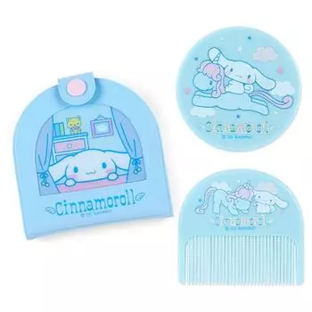 Sanrio Sanrio Зеркальный гребень с виниловым футляром Cinnamoroll Cinnamoroll Стильные товары Sanrio Forever Character xx см 795721 SANRIO (САНРИО) ~ ~ 8,5 1,2 8,2