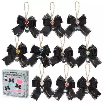 Sanrio Secret Ribbon Charm Idol Gothic Night Персонажи Sanrio 379140 (Наслаждайтесь вечеринкой) чёрный