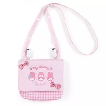 [Sanrio] Shoulder Pocket Pouch 3 Pockets 1 Open Pocket Clip with Name Space My Melody My Melody Character 938084
