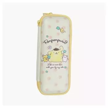 Sanrio символов желтый яркий двухуровневый пенал из ЭВА, Pom Pom Purin