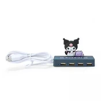 Sanrio Slim Usb Hub Chromy Chromi Chan Kuromi 6 X 9,5 X 3 см Персонаж 327484 Sanrio