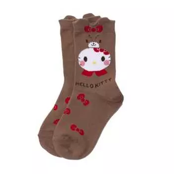 sanrio socks 4230040 girls mocha