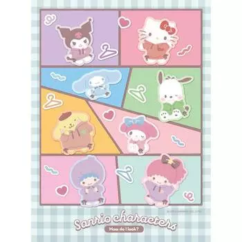 Sanrio Stylish Jigsaw Puzzle Characters 300 Pieces, популярная корейская головоломка