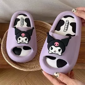 Тапочки из ЭВА Sanrio Sanimo Roll Kuromi My Melody Cushion Indoor Shoes Даная, популярный персонаж в Корее