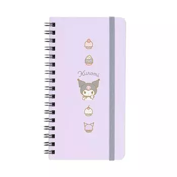 Sanrio Тонкий блокнот Kuromi с резинкой 430897