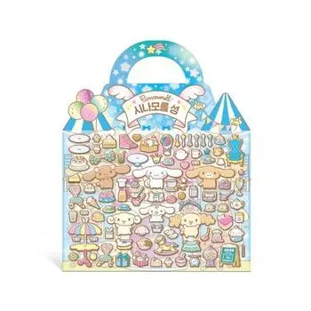 Sanrio Трехмерная сумка Cinnamon Roll Castle литейная наклейка, популярный персонаж в Корее