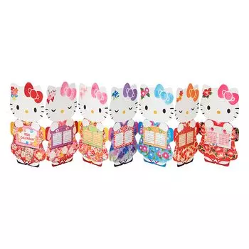 Sanrio Японская рождественская открытка Hello Kitty Jabara Календарь Сообщение Открытка Поздравительная открытка JXJ 106950 26-4