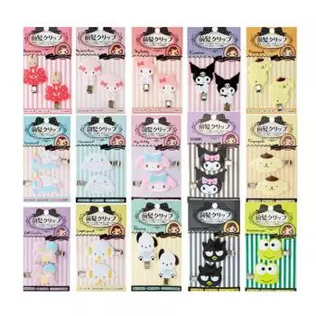 Sanrio Заколка для волос с челкой 2 Выберите 1 из 3 типов, популярный персонаж в Корее