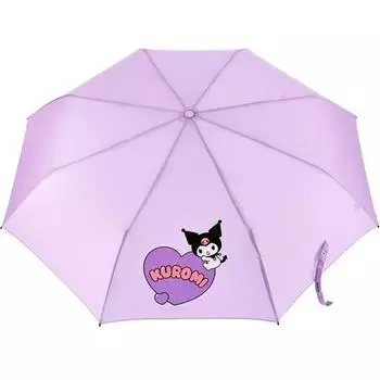 Зонт Sanrio Kuromi 55 Heart 3 Tier Umbrella LUHKU30011, популярный персонаж в Корее