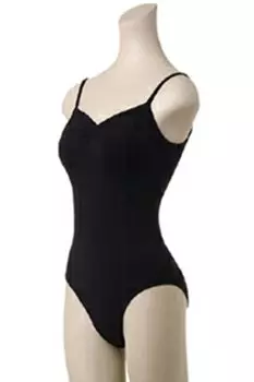 Sansha Adult Ballet Leotard C237C Camisole Leotard with Bra Size 4 145cm Liner, Black, (M),