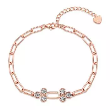 Браслет Sansheng Lucky Sterling Silver, новый женский нишевый дизайн, модные ювелирные изделия