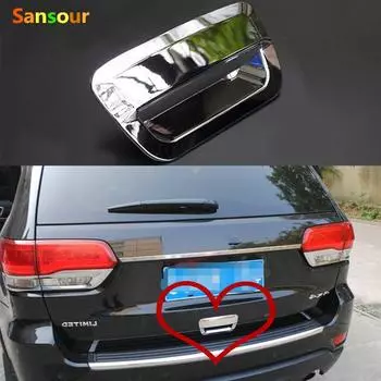 Sansour для Jeep Grand Cherokee 2014-2018 задний багажник, задняя дверь, дверная ручка, крышка, рамка, наклейка, отделка автомобиля