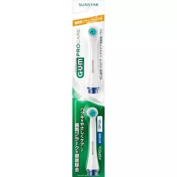 Санстар ГУМ. Gum Pro Care Hug Care электрическая зубная щетка SP-01 2 щетки Зубные щетки Применение] Расположите щетинки на зубах или щетине так, чтобы