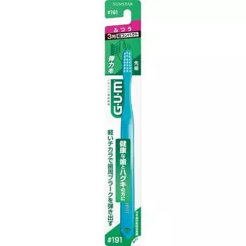 Санстар ГУМ. Зубная щетка для десен №191 [3 ряда ультракомпактная головка] Обычные зубные щетки для лечения заболеваний пародонта Material Ручка: насыщенная полиэфирная смола