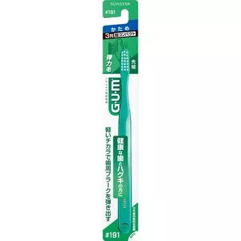 Санстар ГУМ. Зубная щетка для десен №191 [3 ряда, суперкомпактная головка] Жесткие зубные щетки для лечения заболеваний пародонта Material Материал щетины: нейлон пародонтальный