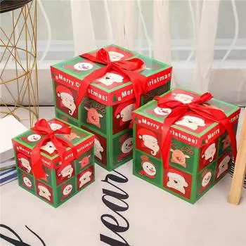 Santa Claus Christmas Gift Box Decorations Christmas Simulation Gift Boxes Christmas Tree Decoration Scene Tree Pendant Other