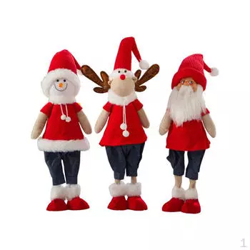 Santa Claus Doll Xmas Figure Figurine Friend Gift, Festival Adornment Christmas Decorations