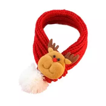 Santa Claus Puppy Kitten Christmas Scarf Snowman Winter Dog Scarf Pet Products Cat Scarf Christmas S-Style 3